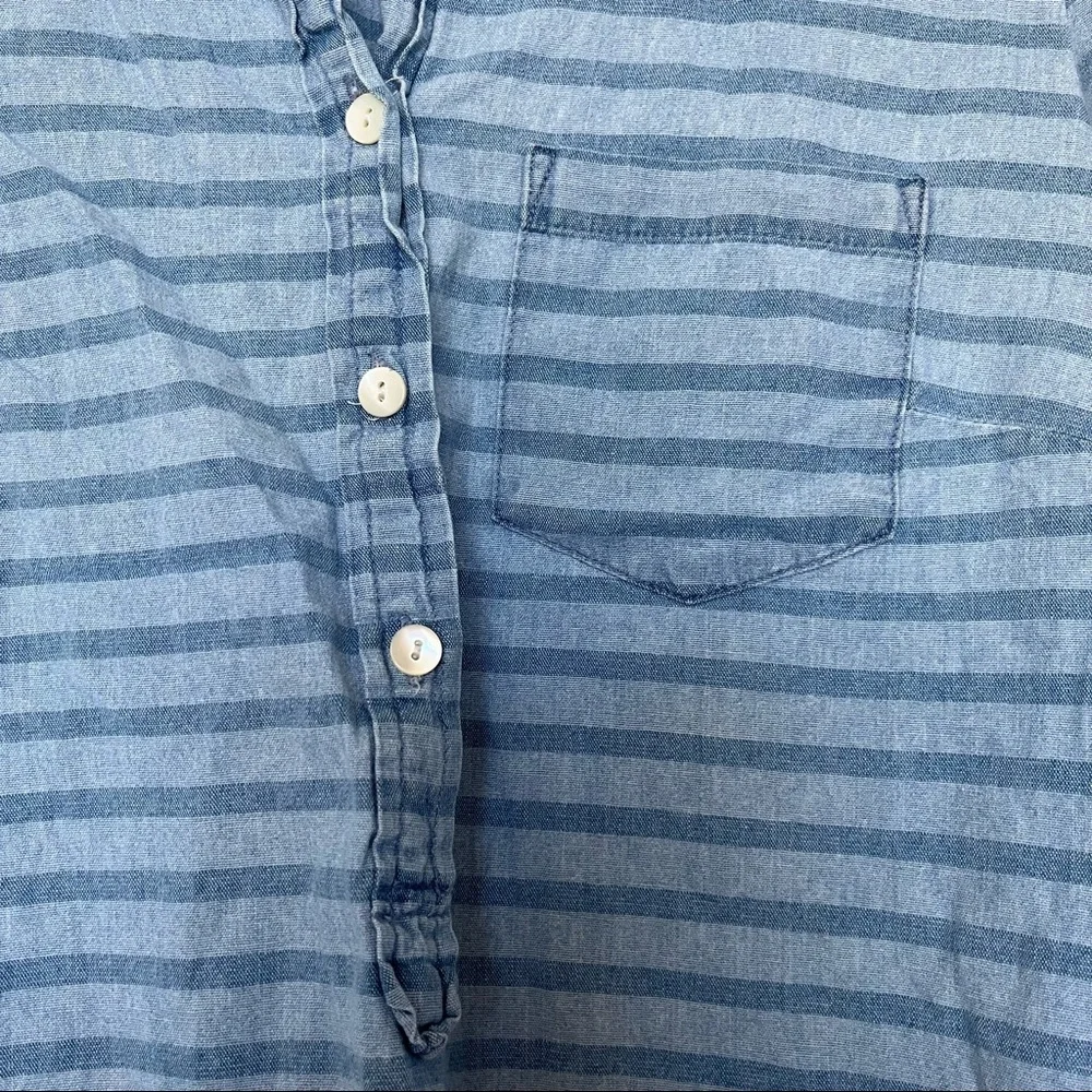 J. Crew Chambray Denim Popover Shirt - Picture 10 of 15